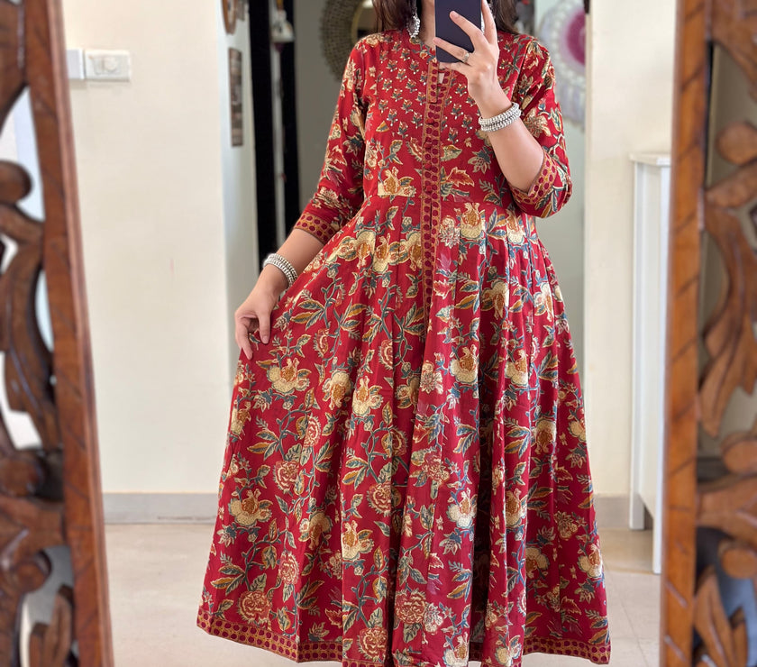 Teaditional Anarkali Kurta set