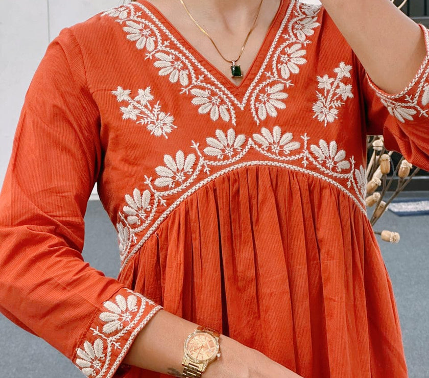 JAIPURI CLASSICS EMBROIDERED KURTI SET