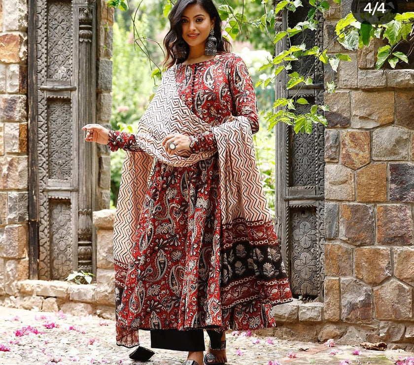 Kalamkari andaz anarkali