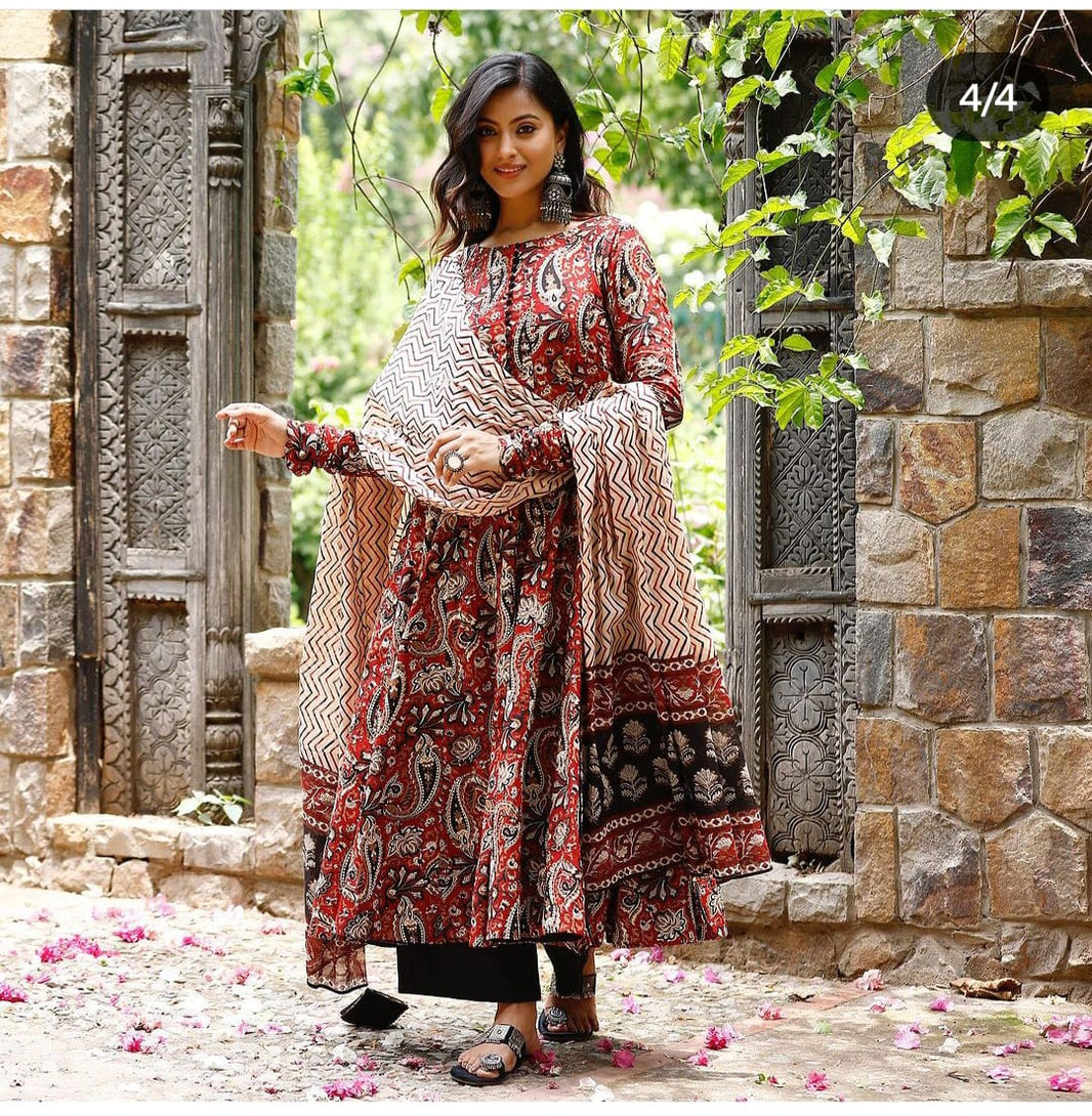 Kalamkari andaz anarkali