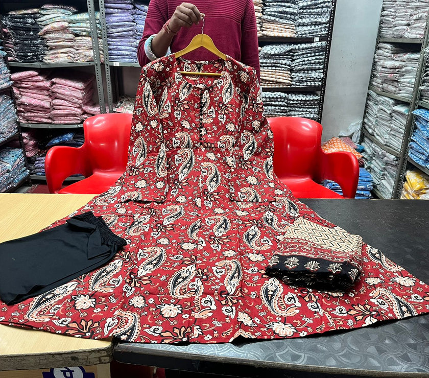 Kalamkari andaz anarkali