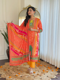 Ethnic printed Pakistani Muslin Suits