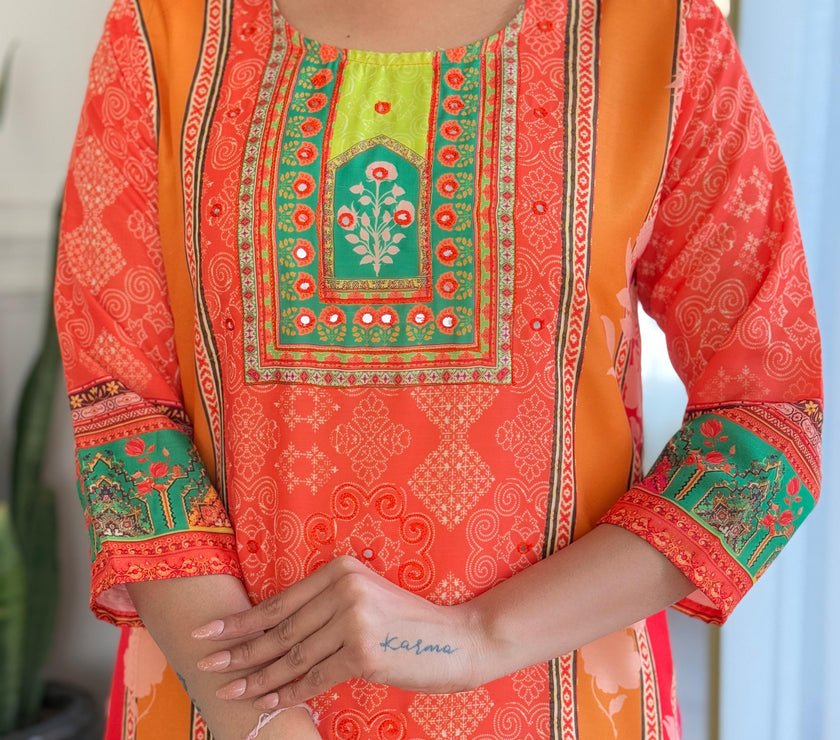 Ethnic printed Pakistani Muslin Suits