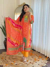 Ethnic printed Pakistani Muslin Suits