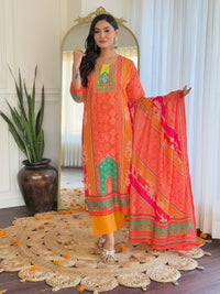 Ethnic printed Pakistani Muslin Suits