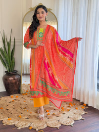 Ethnic printed Pakistani Muslin Suits