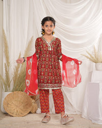 COTTON RED KIDS ETHNIC WEAR