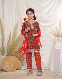 COTTON RED KIDS ETHNIC WEAR