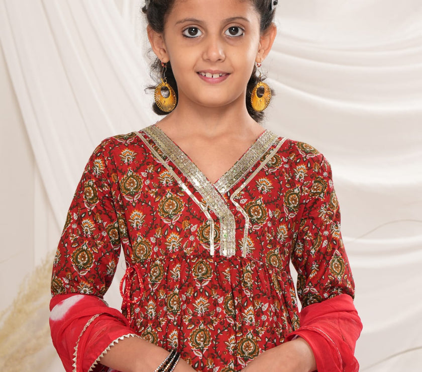 COTTON RED KIDS ETHNIC WEAR