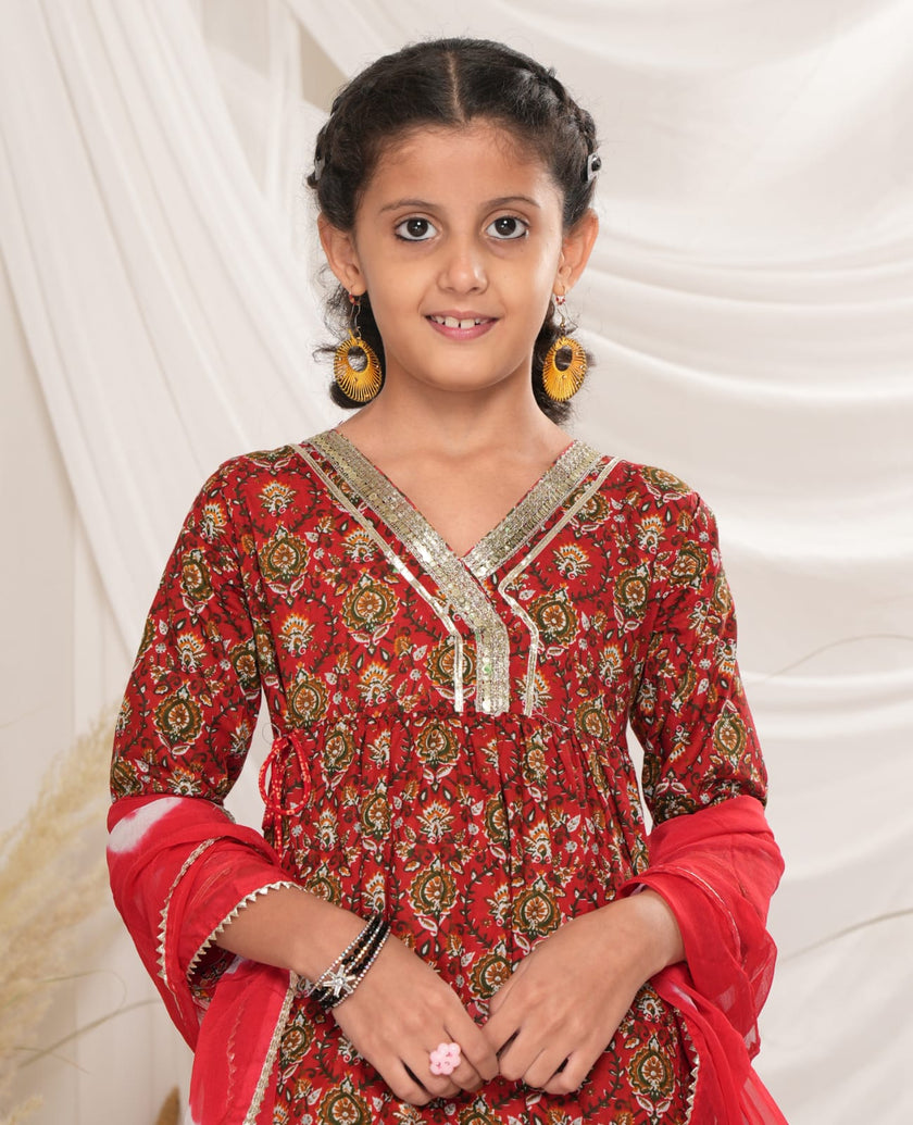 COTTON RED KIDS ETHNIC WEAR