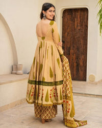 FLORAL PRINT ANARKALI SET